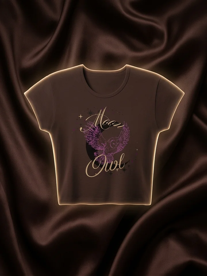 Golden Moon Owl Crop Top product image (1)