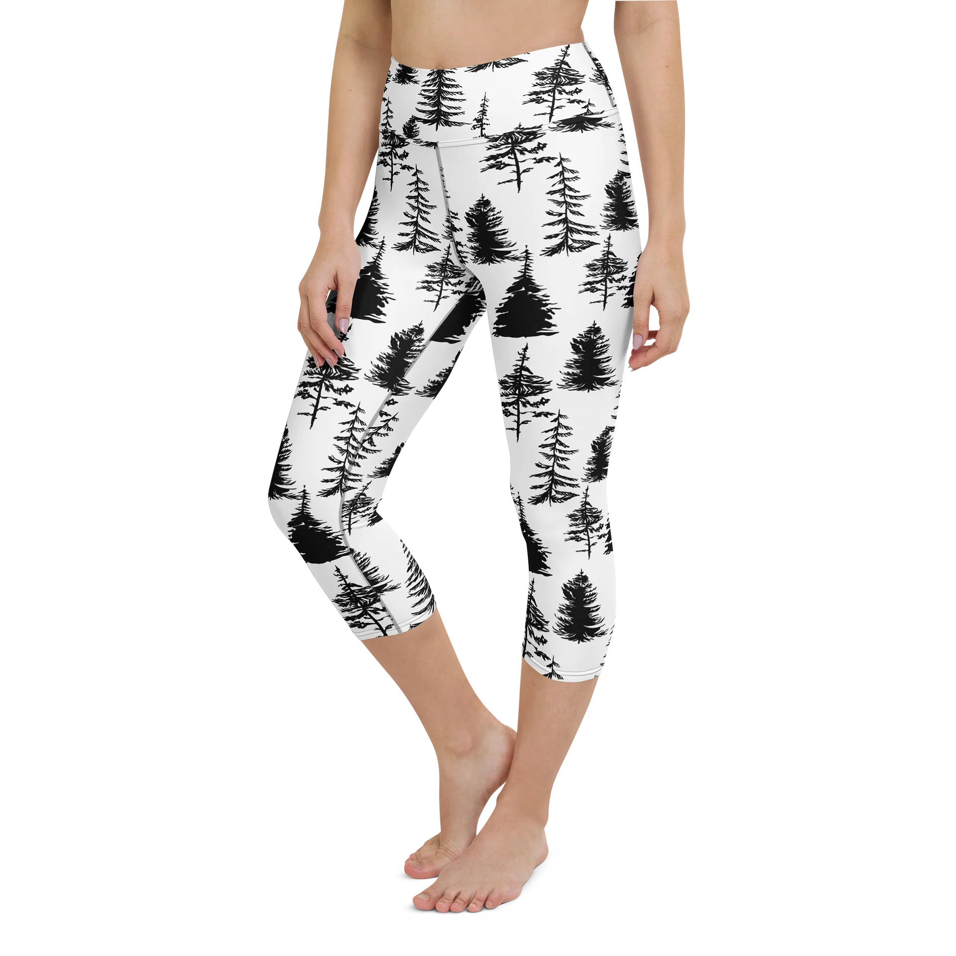 Forest Scatter All-Over Print Yoga Capri Leggings product image (6)