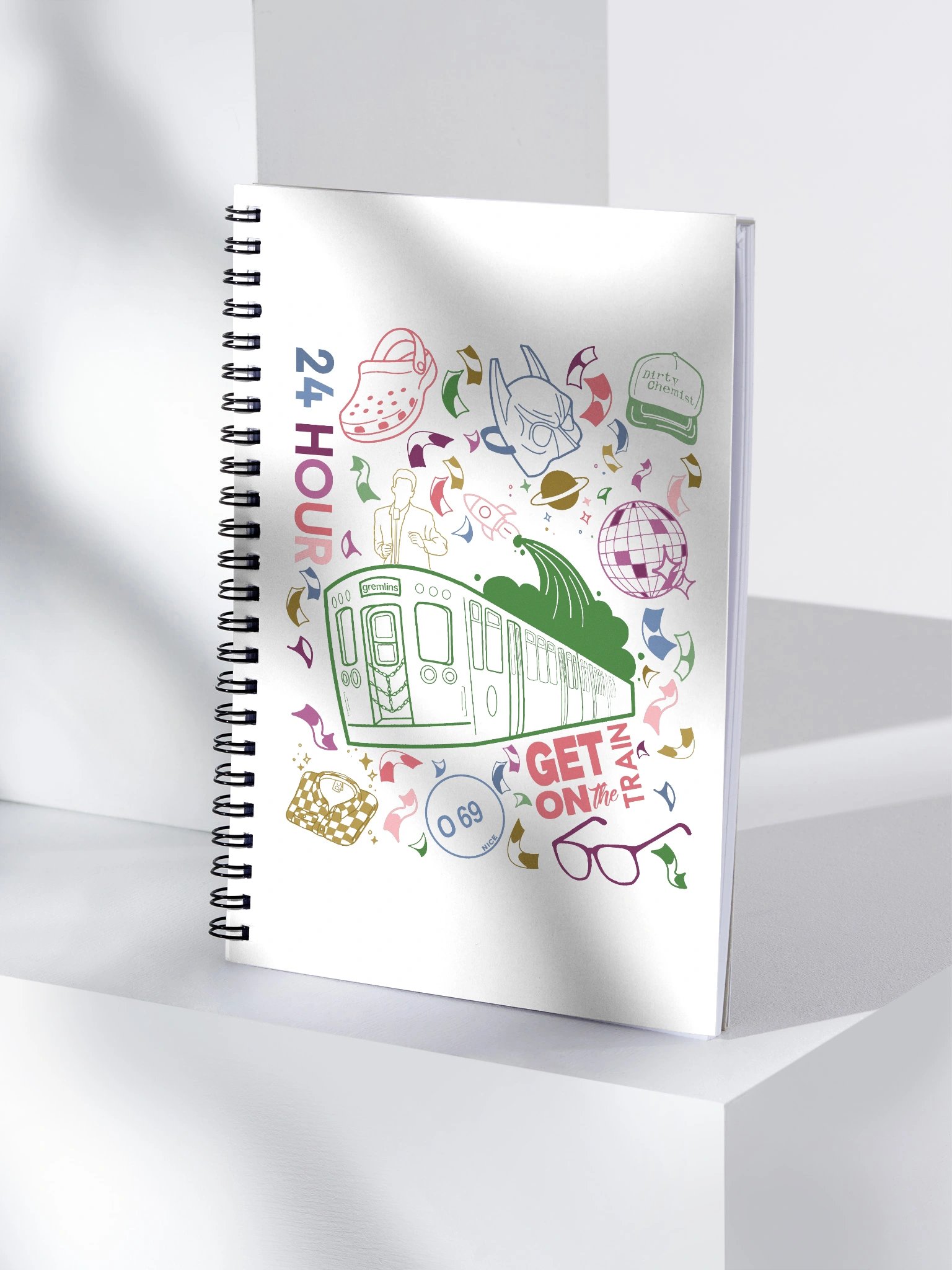 24hr Train Spiral Notebook product image (4)