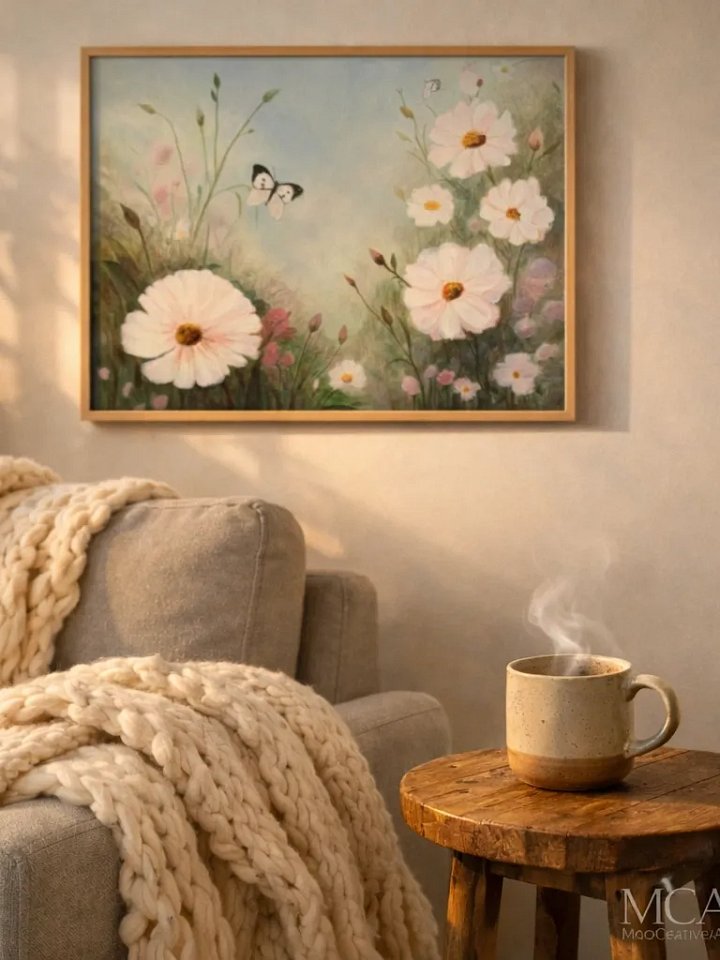 My Secret Garden View Sneak Peek | Original Acrylic Painting product image (1)