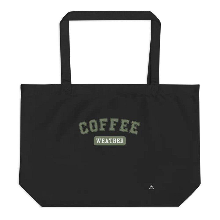 Coffee Weather | Black Tote (Sage) product image (1)