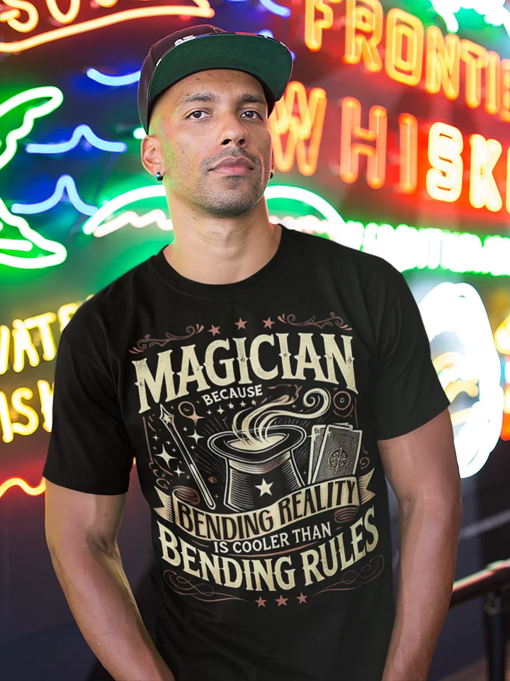 Magician, Because Bending Reality Is Cooler Than Bending Rules Tee product image (2)