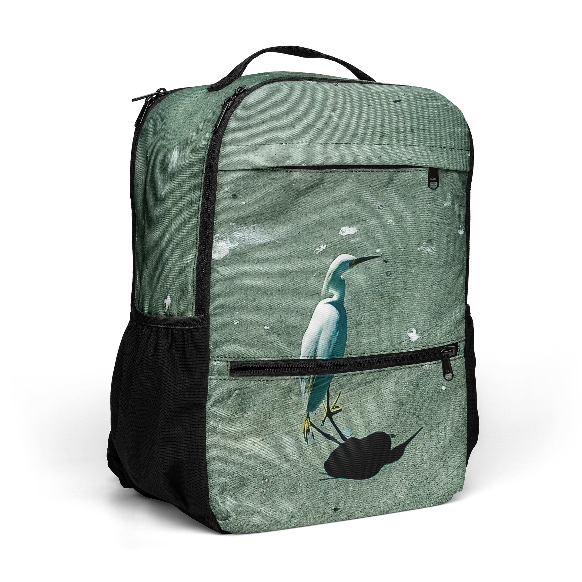 Snowy Egret Laptop Backpack product image (7)