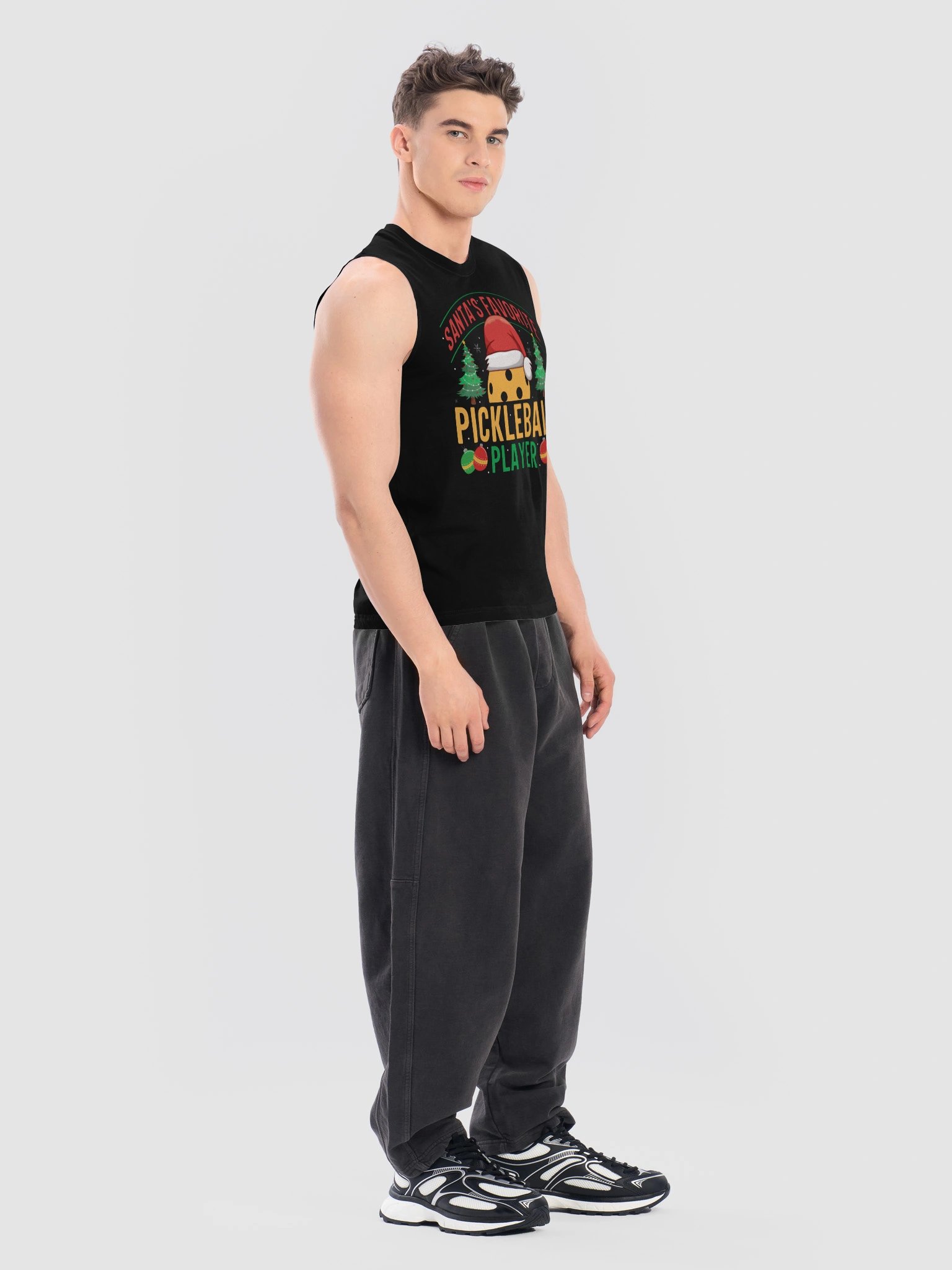 Santa's Favorite Pickleball Player Christmas Tank Top product image (9)