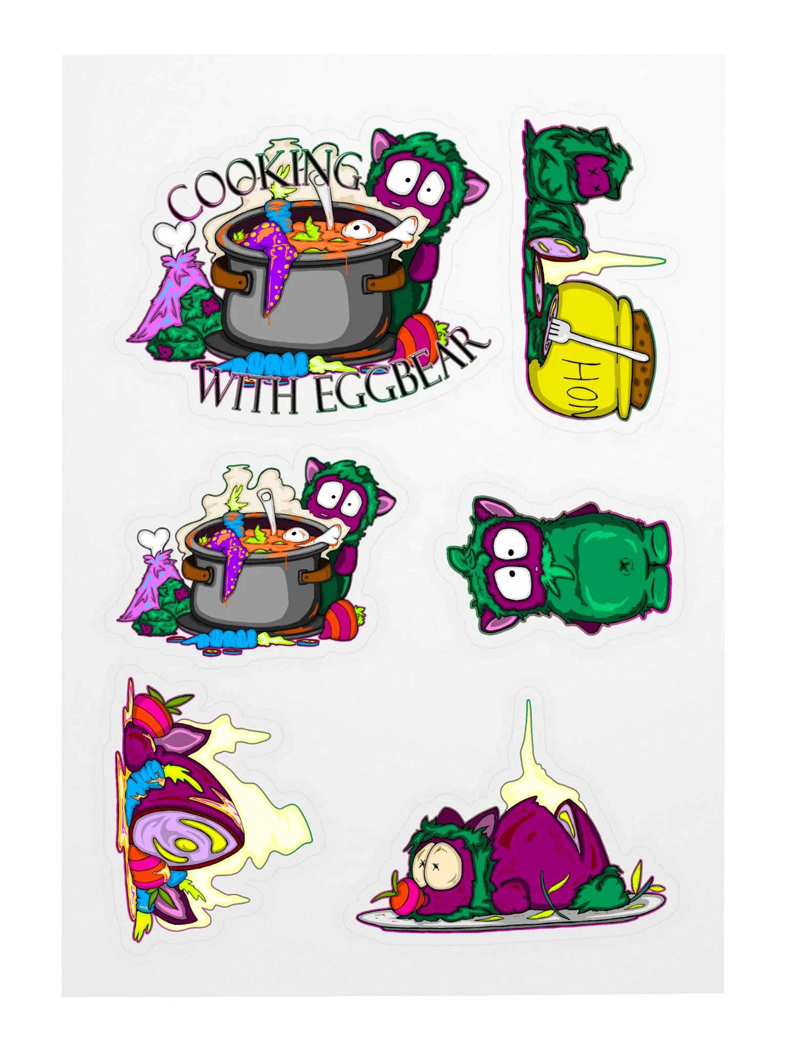 Cooking With Eggbear Stickers product image (3)