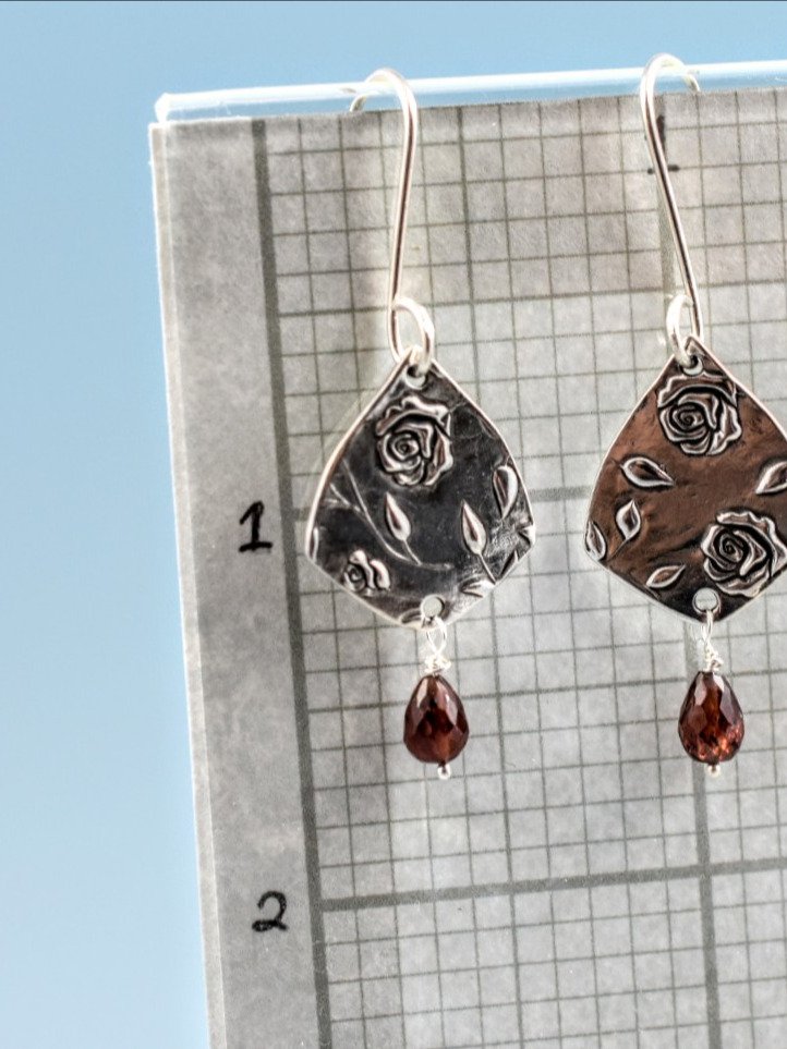Rose Garden Sterling Silver Earrings – A Blooming Beauty product image (3)