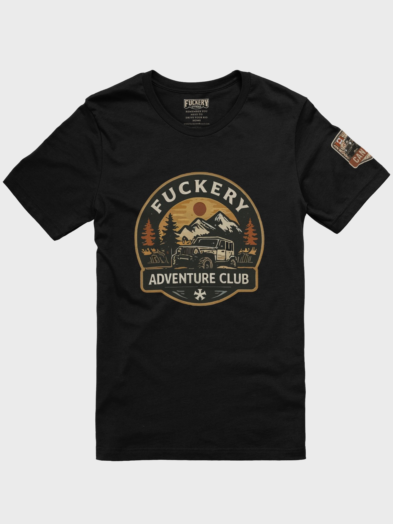 Unisex t-shirt with Fuckery Adventure Club (Night Series) product image (1)