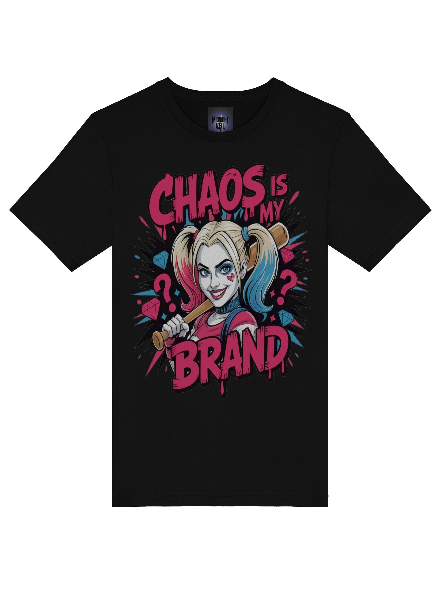 Chaotic Signature: Harley Quinn Chaos is My Brand T-Shirt product image (7)
