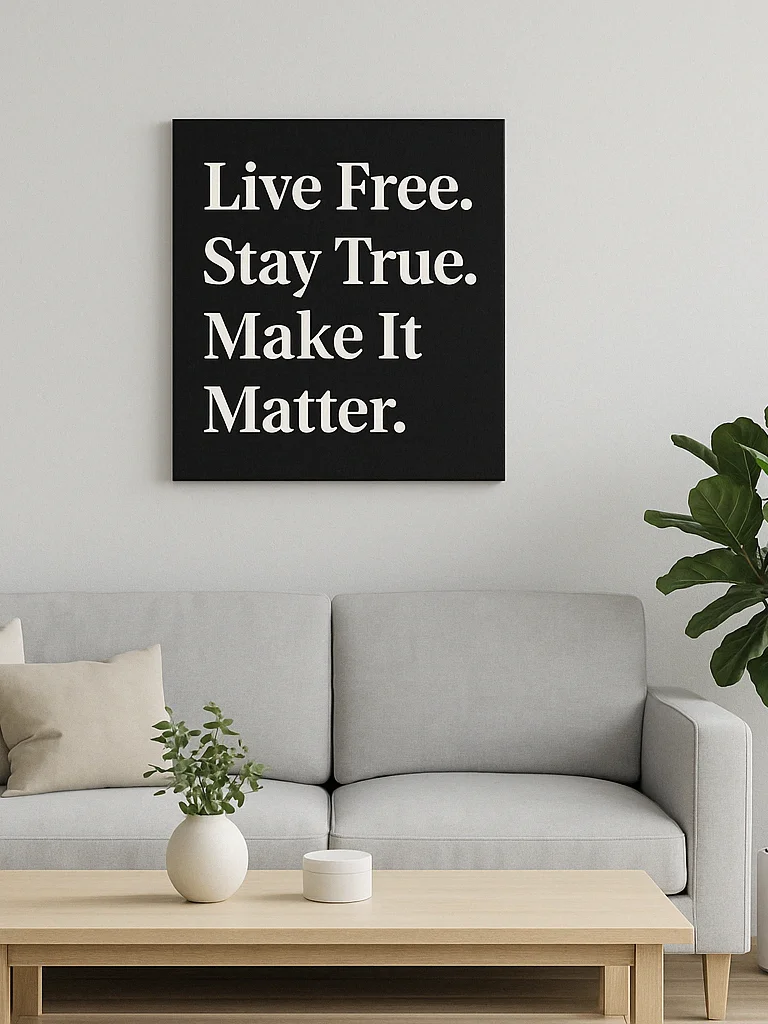 Live Free Canvas – Stay True. Make It Matter product image (4)