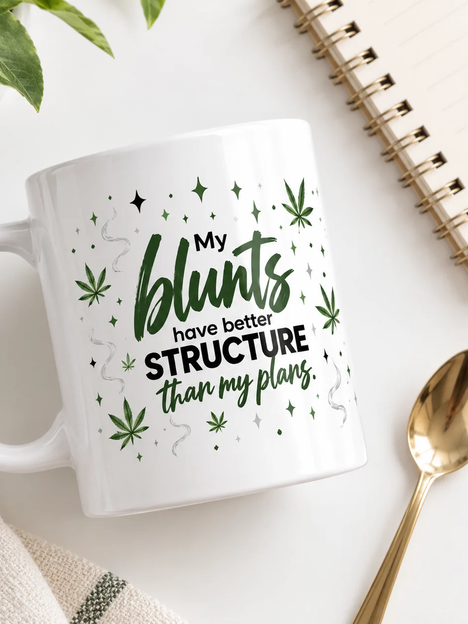 My Blunts Have Better Structure Than My Plans Mug | Pretty Pothead product image (13)