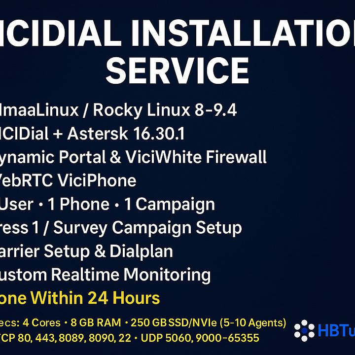 Vicidial Installation with custom Realtime monitoring and Configuration product image (1)