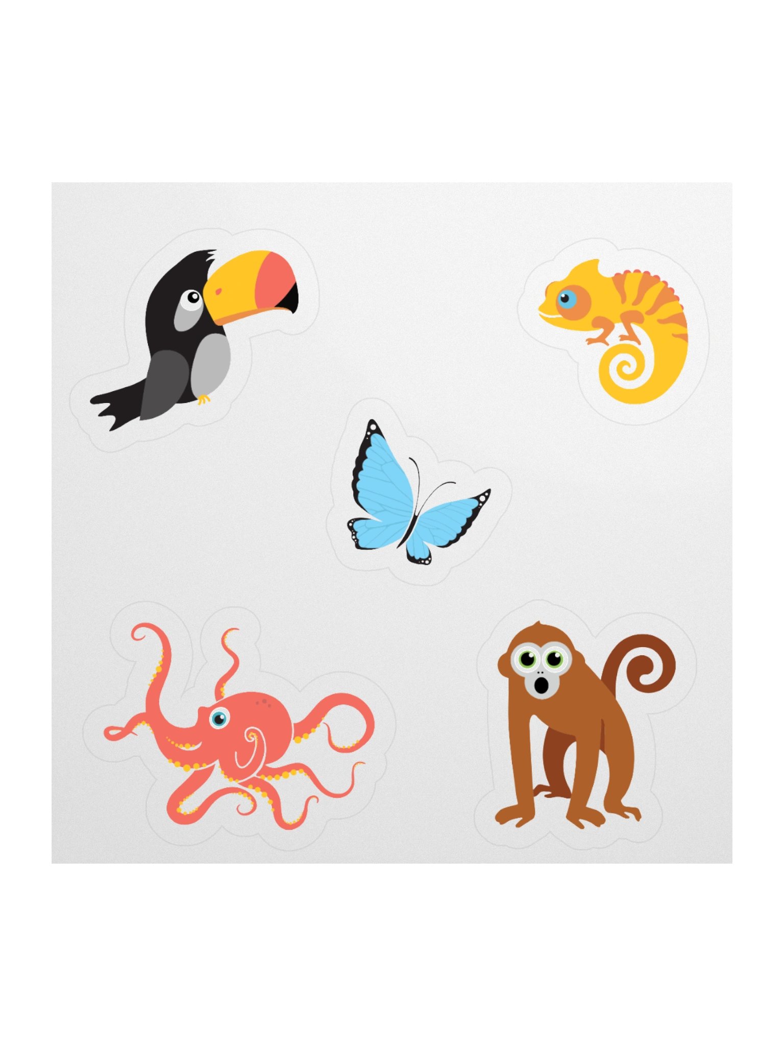 Rainforest Animal Sticker Set product image (1)