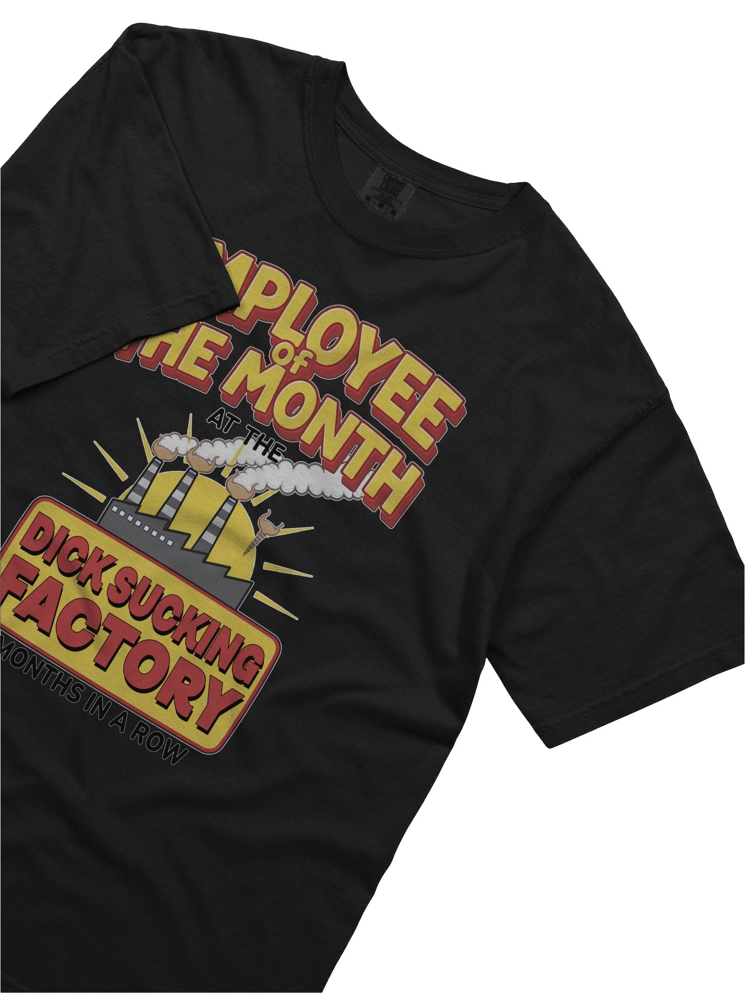Employee of the Month T-Shirt - Hilarious D**k Sucking Factory Design | 3 Months in a Row | Comfort Colors 1717 Tee product image (4)