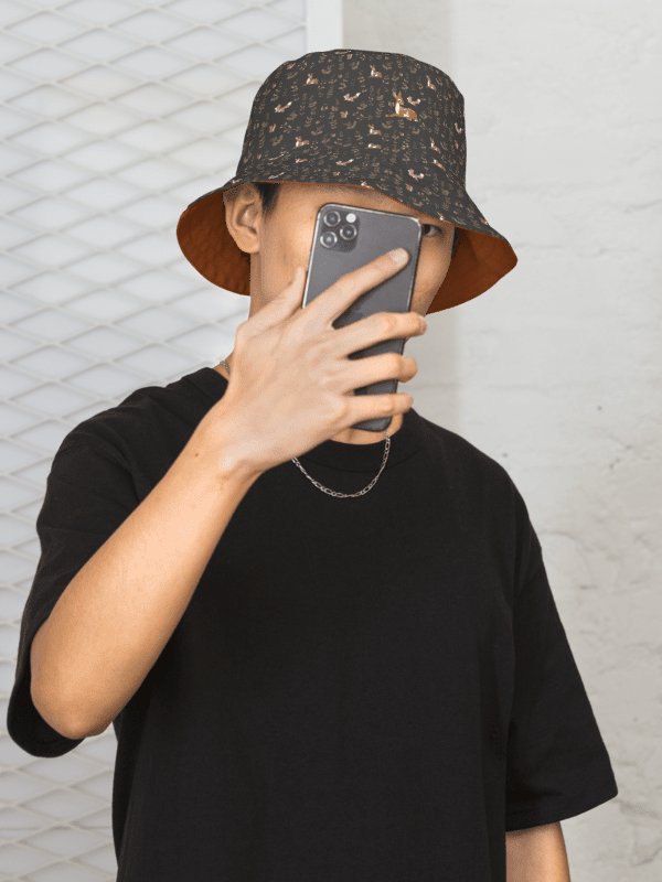 Forest Fox Wonderland Pattern Reversible Wonderland Bucket Hat product image (3)