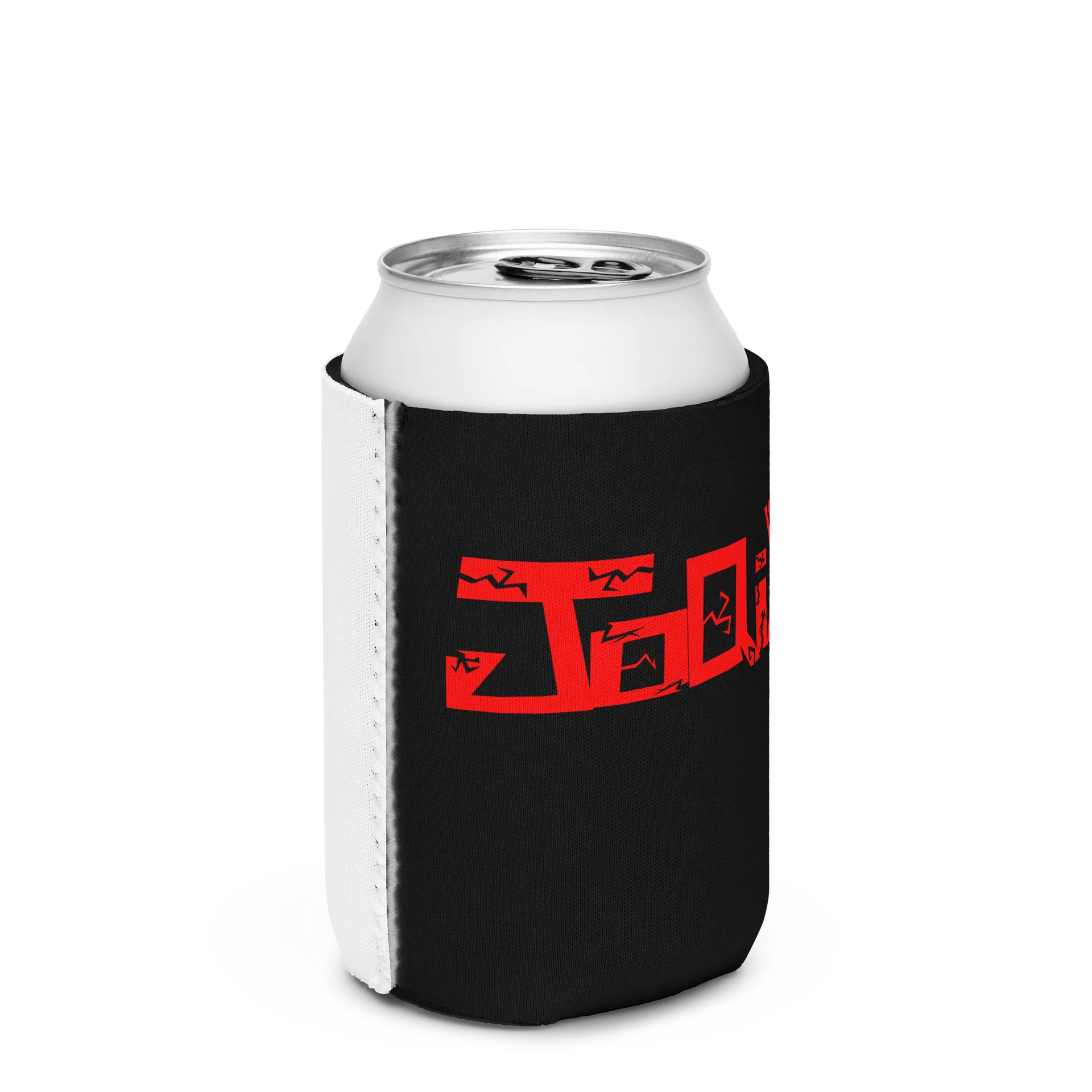 Cracked Red Text Can Cooler product image (3)