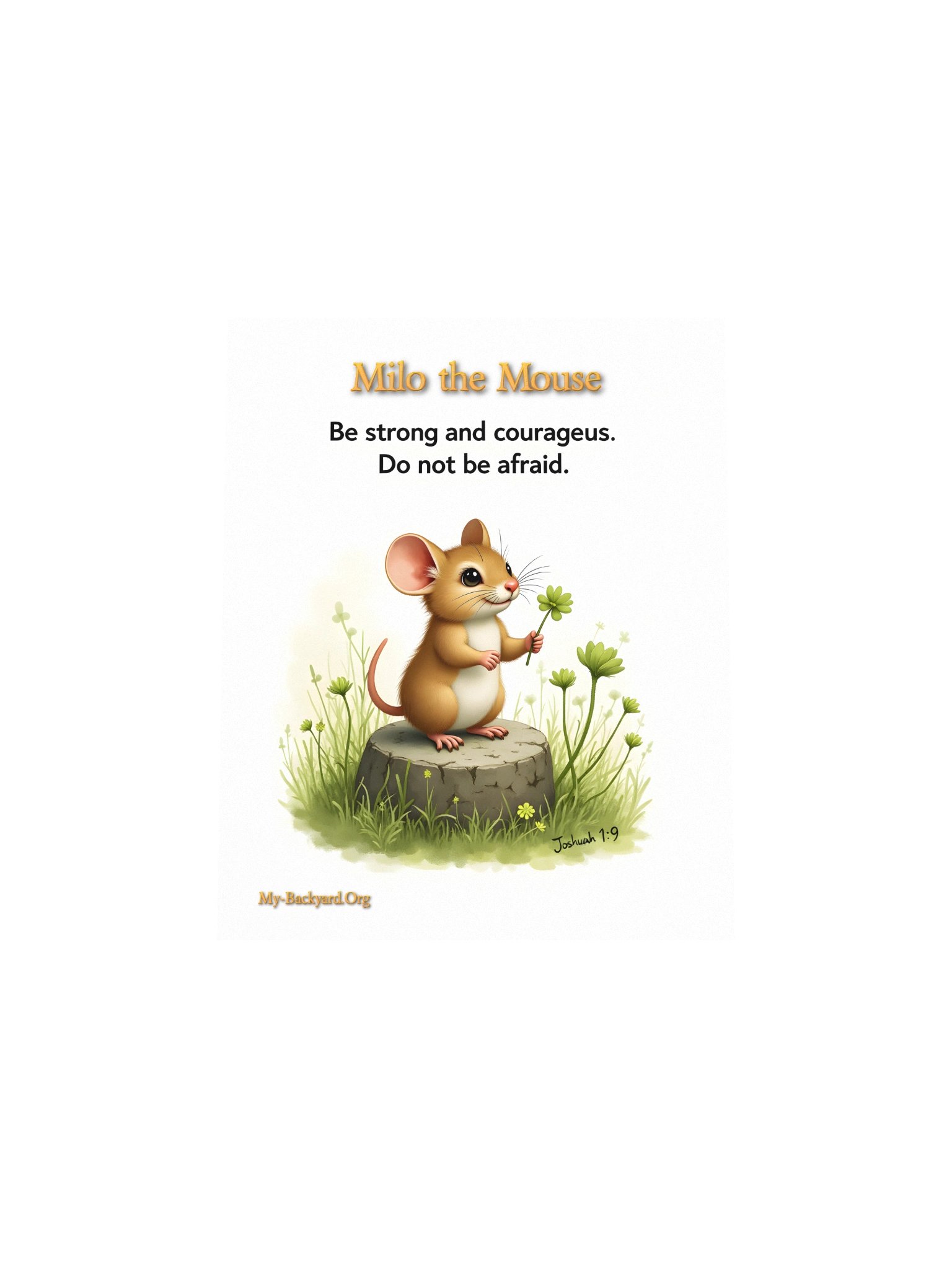 Milo the Mouse "Courage" 8" x 10" Art Print product image (4)