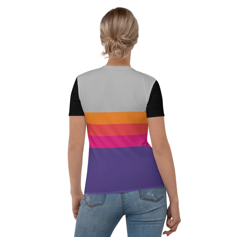 FR AOP Women's Crew Neck T-Shirt product image (5)