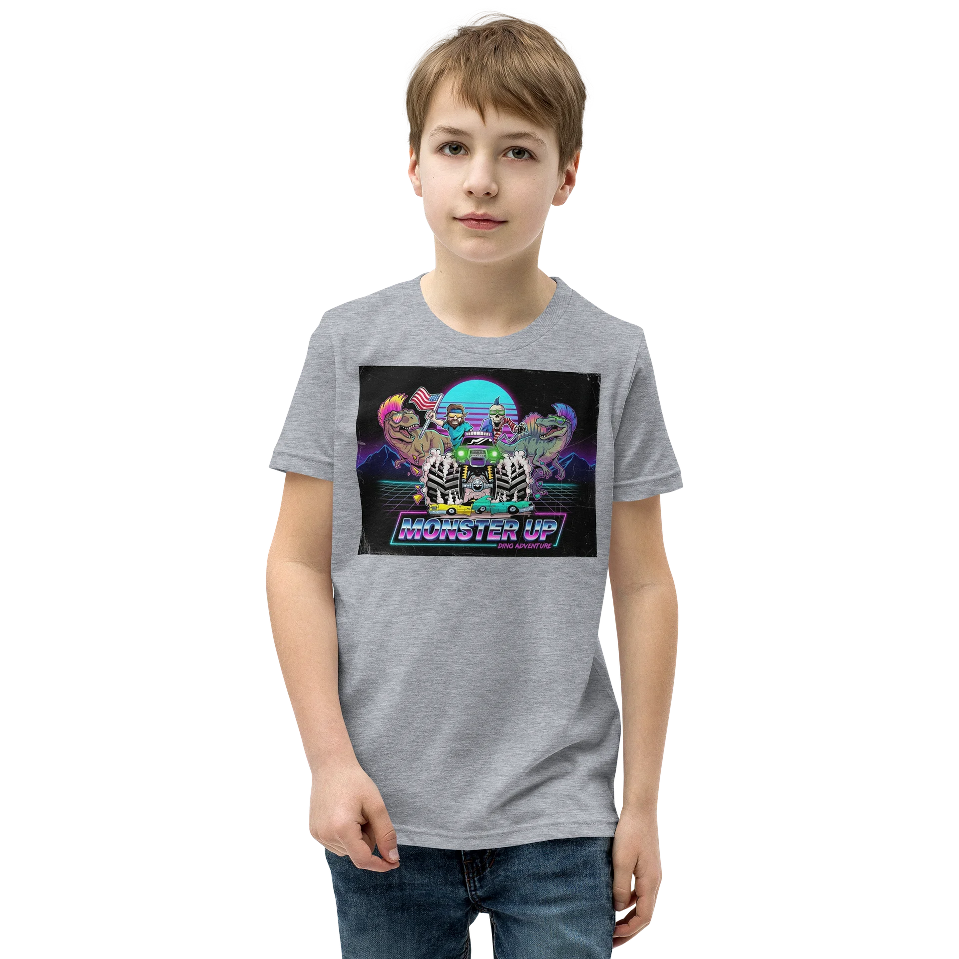 Bella+Canvas Youth Short Sleeve T-Shirt : DINO ADVENTURE product image (7)