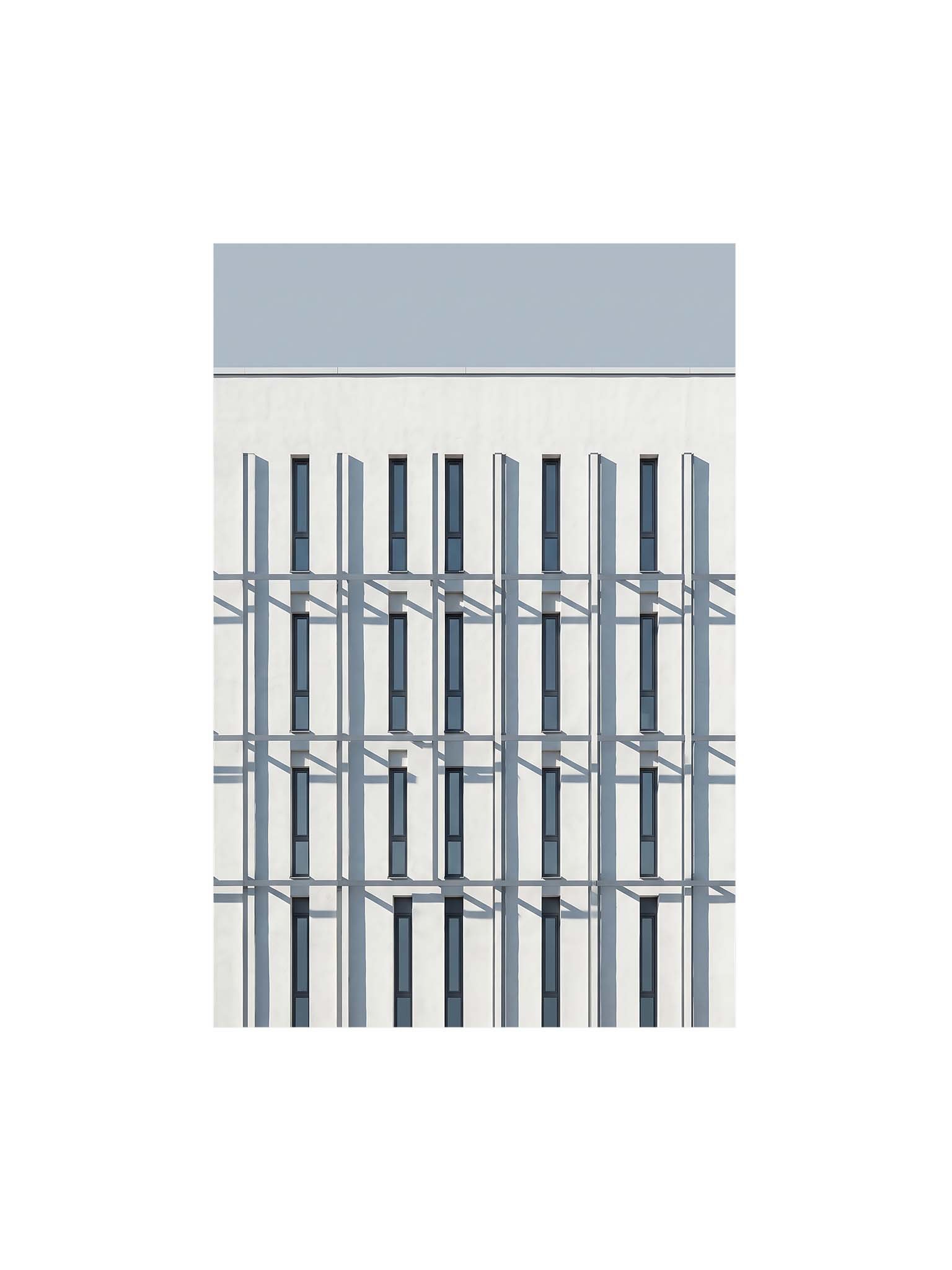 Window Grid - Minimalist Geometric Architectural Wall Art product image (1)