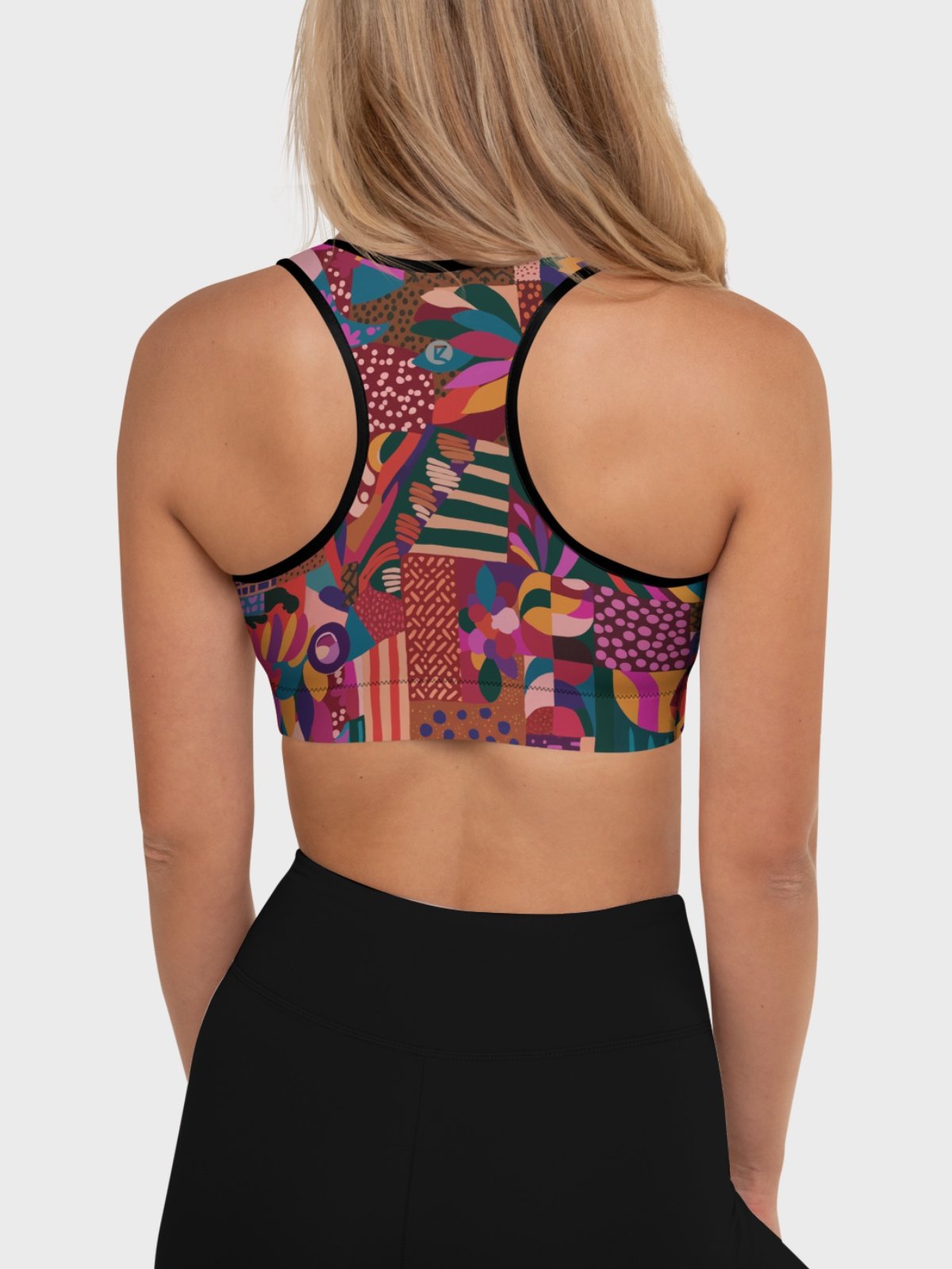 Sport Bra "Abstract African Ethnic Pattern" product image (2)