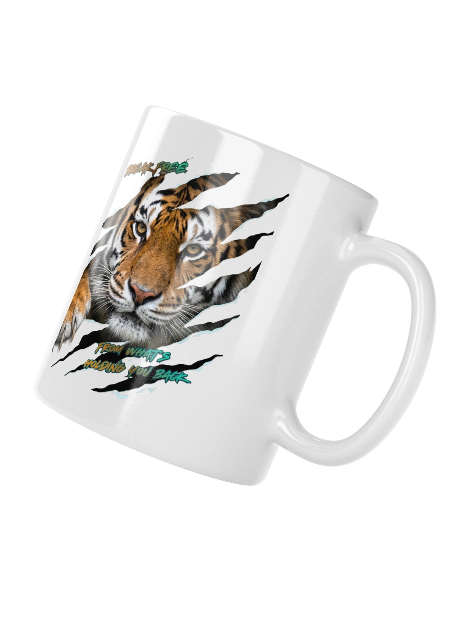 Mind Matter - Break Free - Tiger Mug White product image (10)