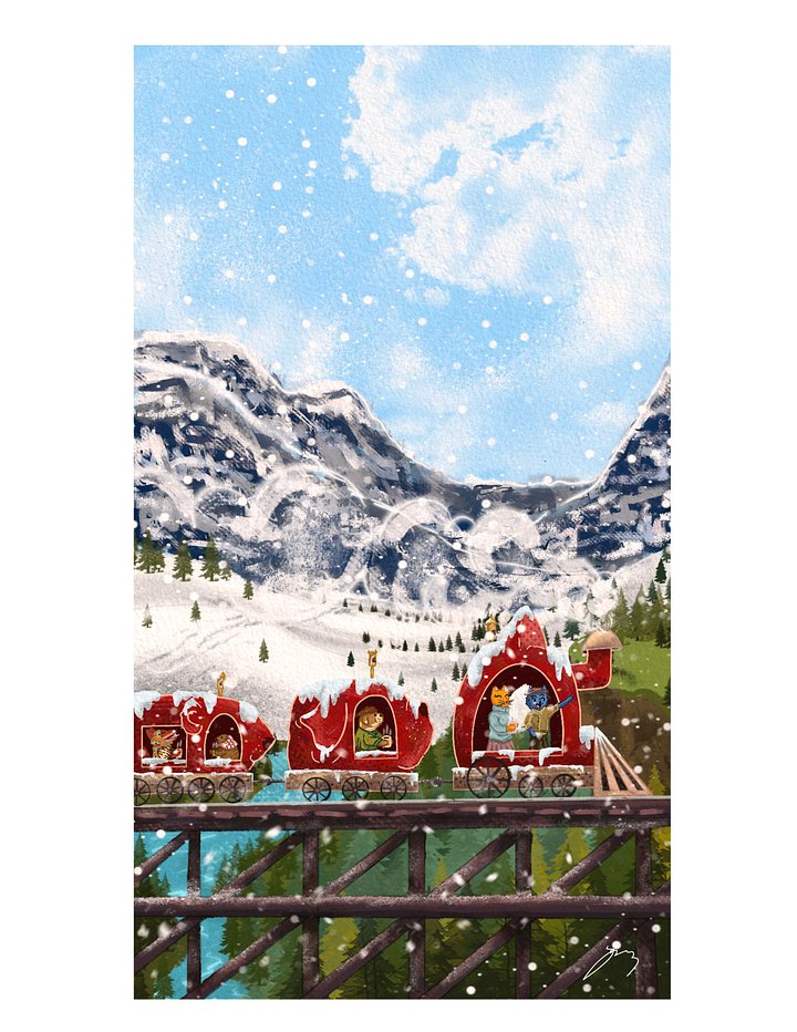 Ridin' into the New Year Print product image (1)