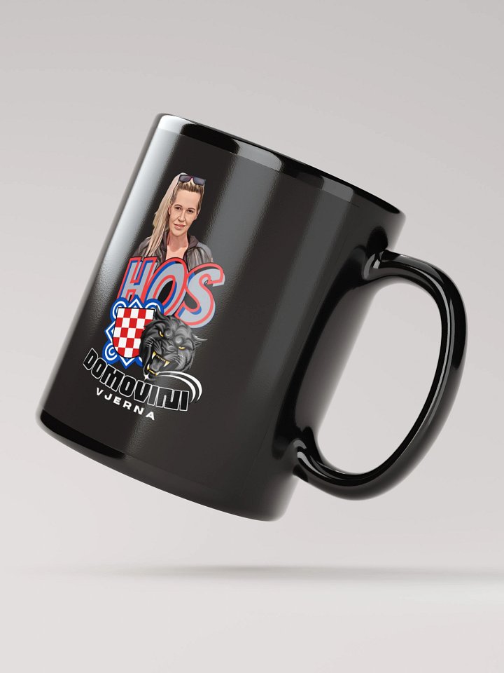 Patriotic Shield and Sunglasses Mug HOS Domovini Vjerna product image (4)
