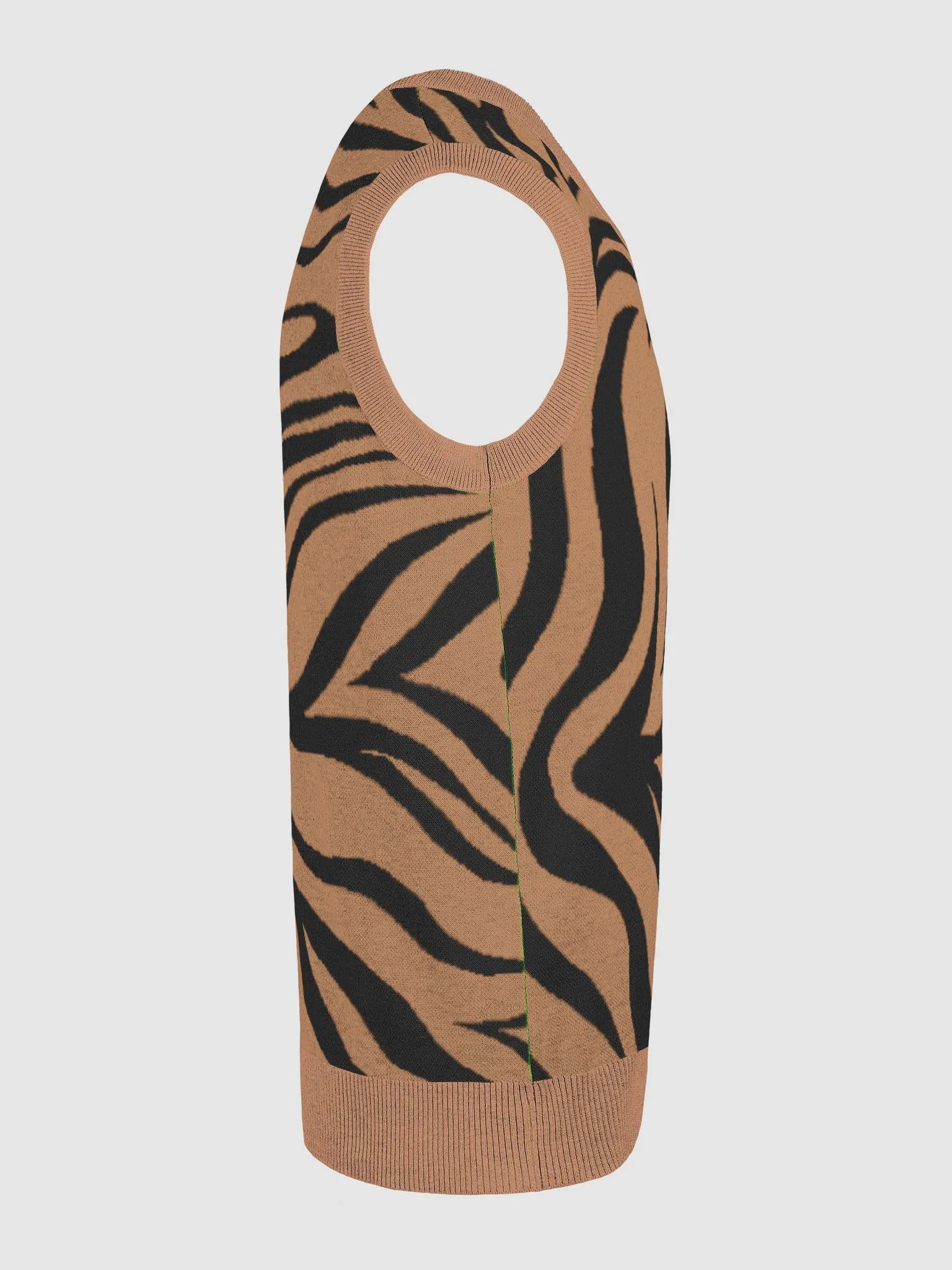 Tiger Stripes Be Wild Knit V-Neck Sweater Vest product image (5)