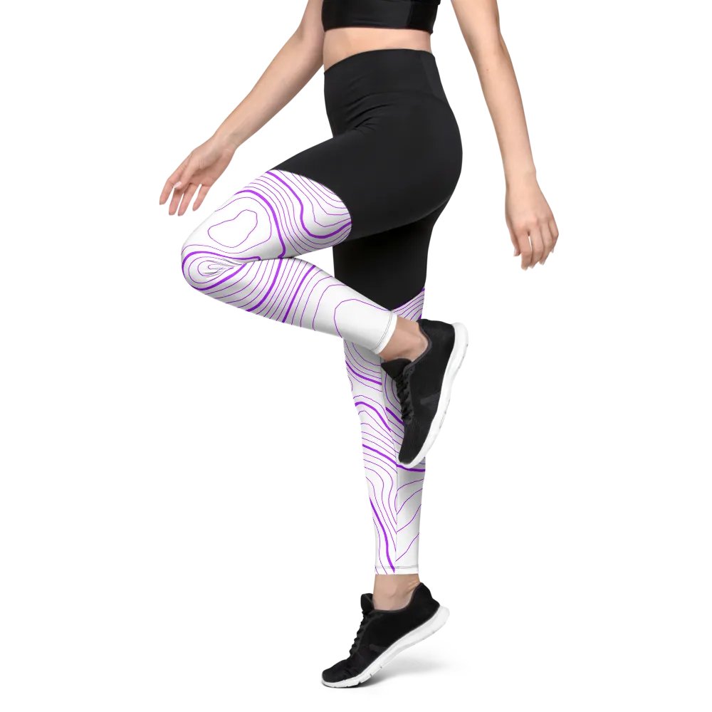 White Topography Leggings product image (4)