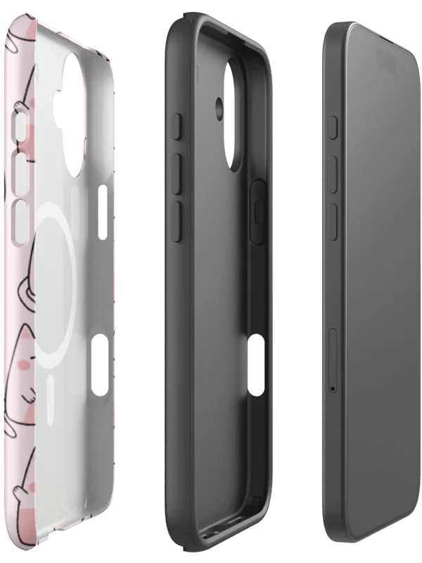 Cute Kawaii Cat Magnetic MagSafe® iPhone® Tough Case, 14, 15, 16, 17, Pro, Pro Max, Plus Case. product image (3)