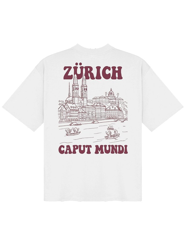 T-shirt Oversized Zurich Caput Mundi Bordeaux product image (1)
