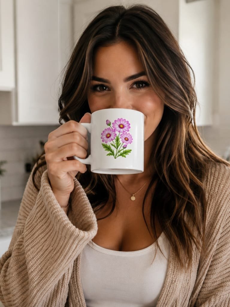 Pink Daisy Bloom Mug product image (10)