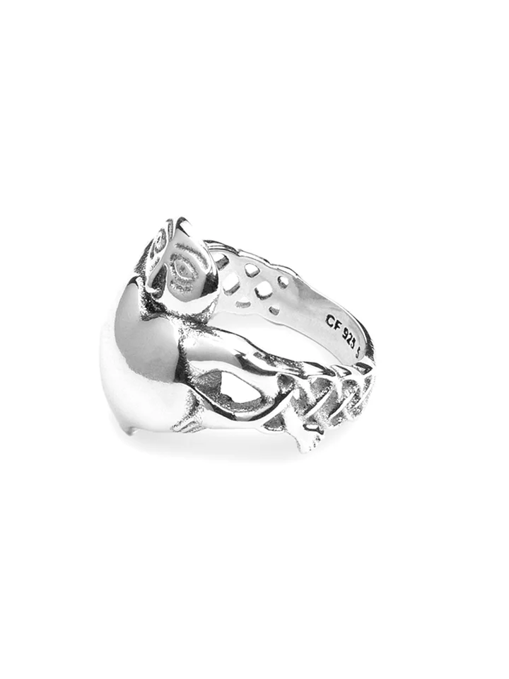 [PRE ORDER] Sheela Na Claddagh Statement Ring | 100% Recycled Sterling Silver Ring product image (2)