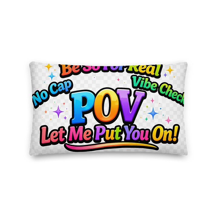 Vibe Check All-Over Pillow product image (2)