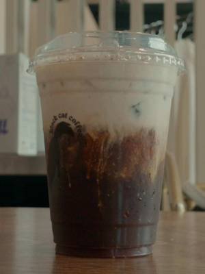 Today we’re at @Black Cat Coffee Co. trying a new fall bevvy.  I got the dark harvest cold brew. This is a cold brew with a pumpkin cold foam on top, sprinkled with cinnamon.  The cold foam is so pumpkin forward and sits very nicely on top of the cold brew. And the cinnamon really is the icing on top here and takes this cold brew to the next level.  Dare I say, this is the perfect alternative to a [REDACTED] fall drink?  What local fall menu should I try next? #coffee #cltcoffee #charlottecoffee #fallcoffee #charlotte 