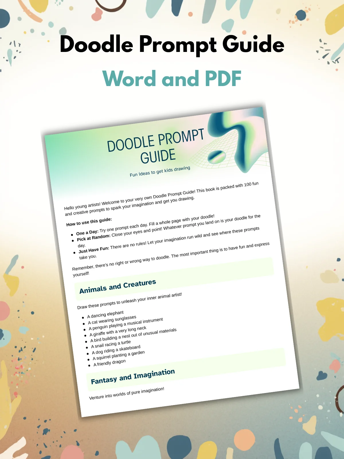Kids Doodle Activity Creator Kit - MRR and PLR product image (5)