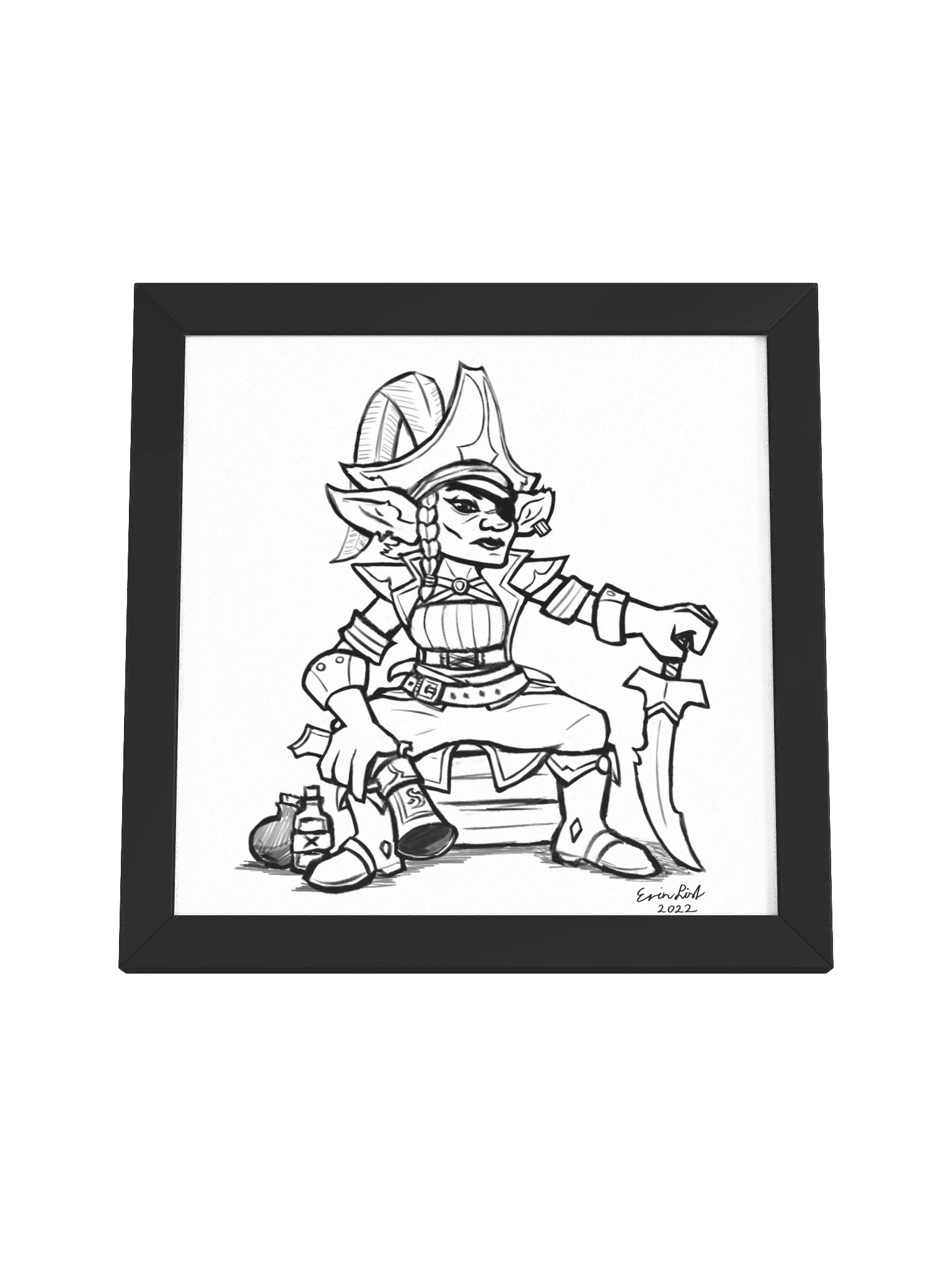 Goblin Pirate Queen - Framed Matte Poster product image (4)