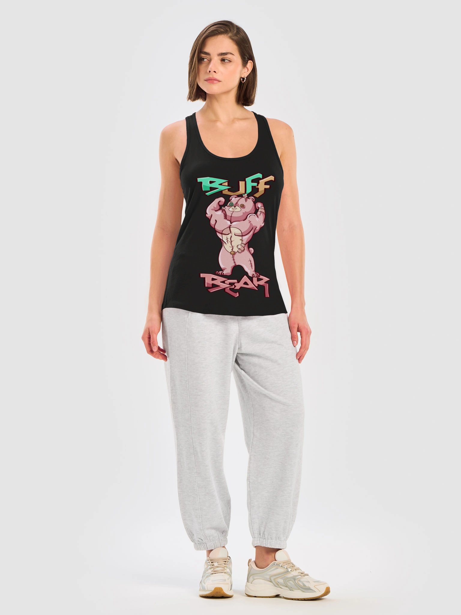 Anxiety Bear Racerback Tank product image (5)