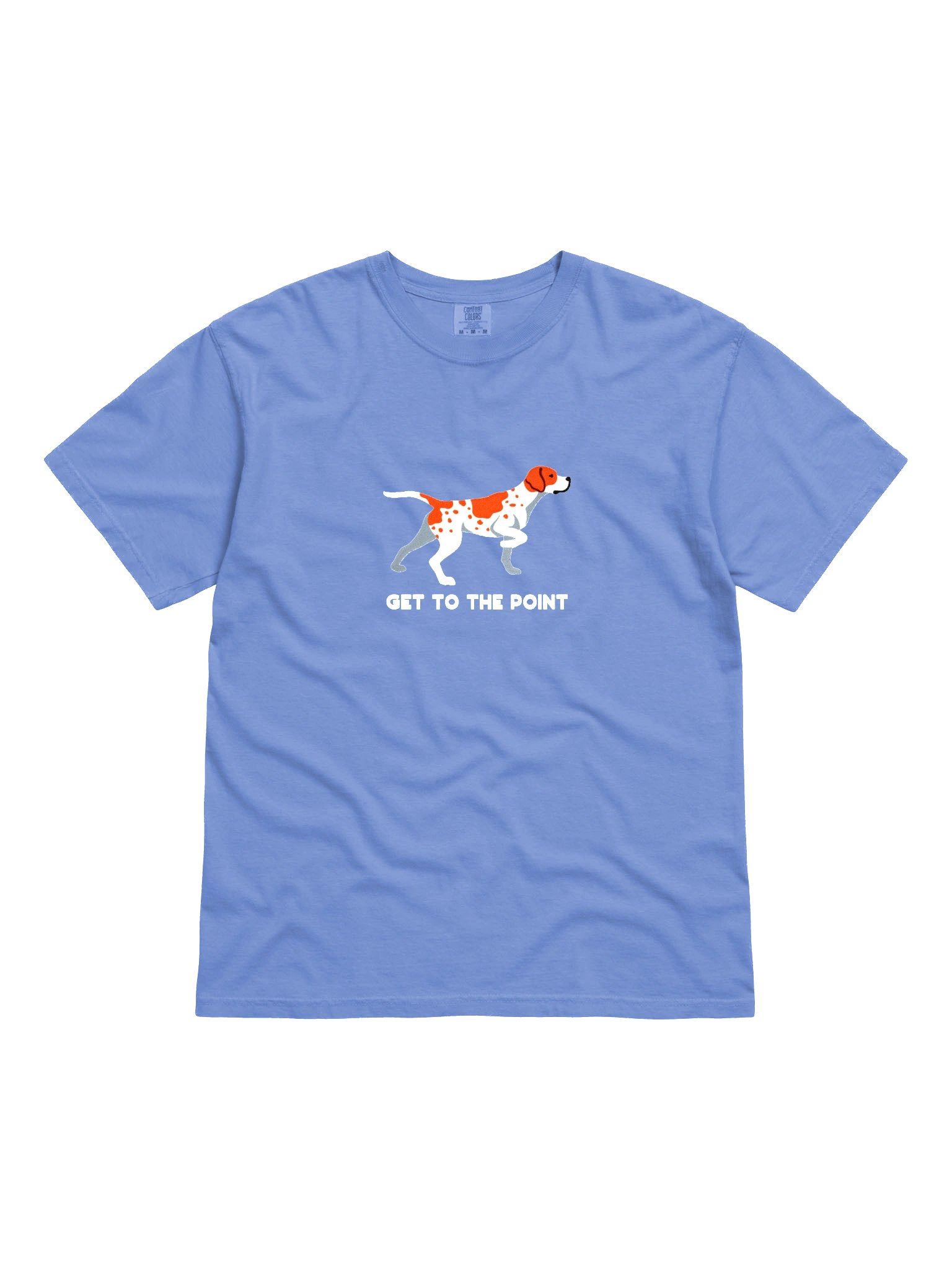 Get to the Point T-Shirt(Embroidered) of an English Pointer(Orange & White) product image (4)