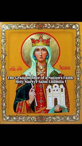 The Grandmother of a Nation's Faith: Holy Martyr Ludmila ☦︎

​The Church honors the Holy Martyr Ludmila, the first Czech sain...