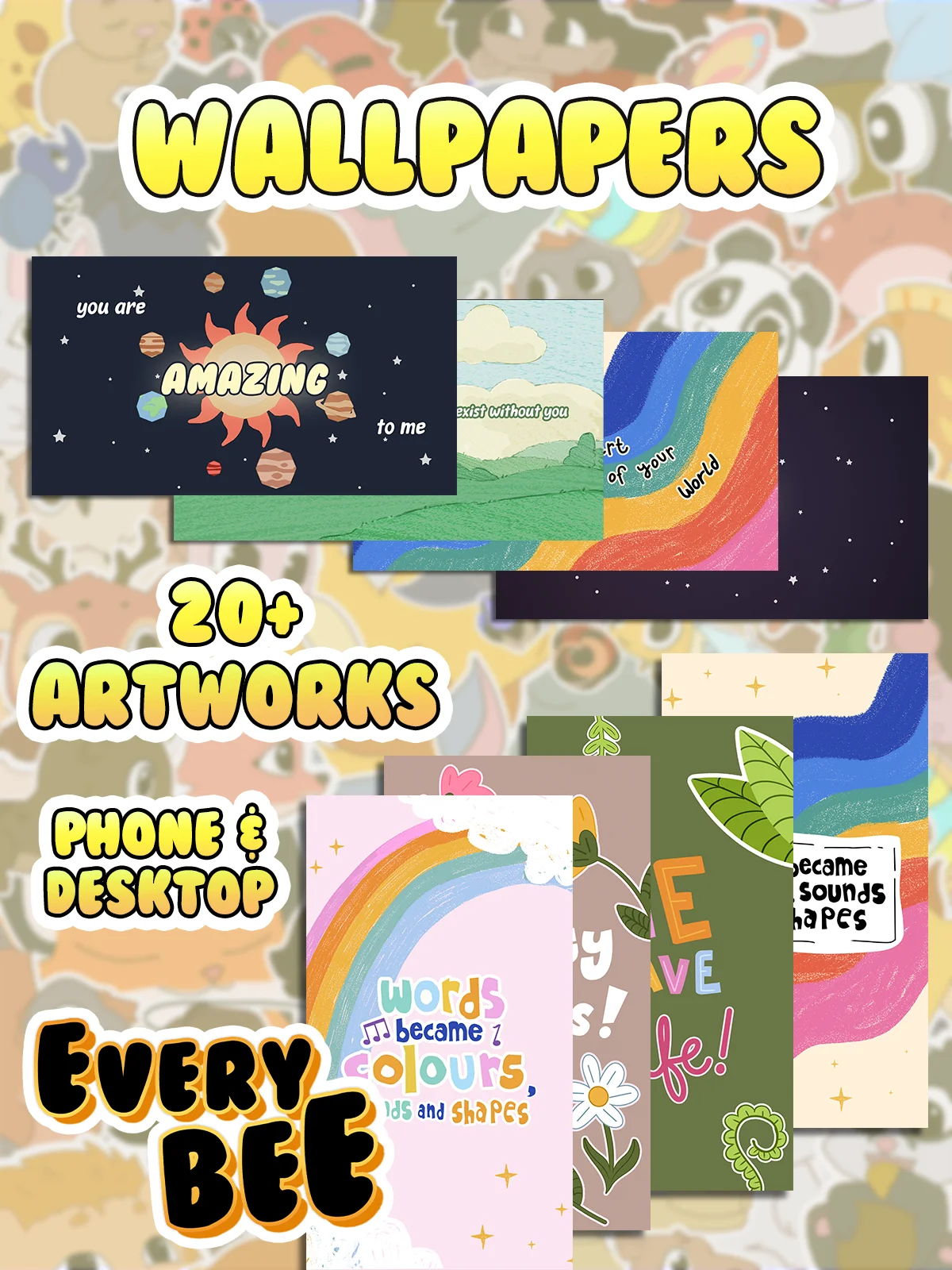 Every Bee Wallpaper Pack product image (1)