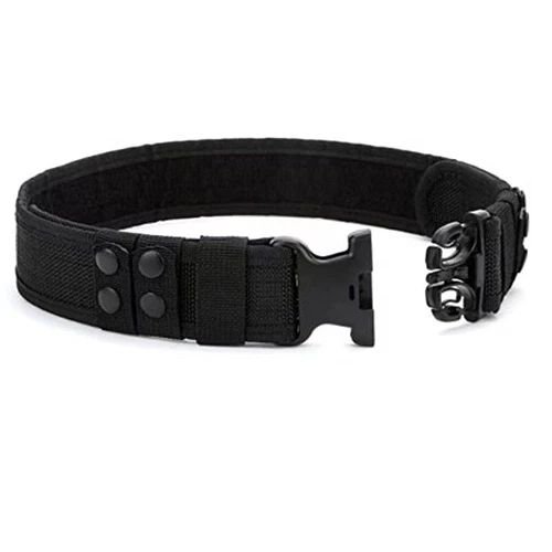 Tactical Duty Belt EMT Police Security SWAT Utility Black Adjustable product image (1)