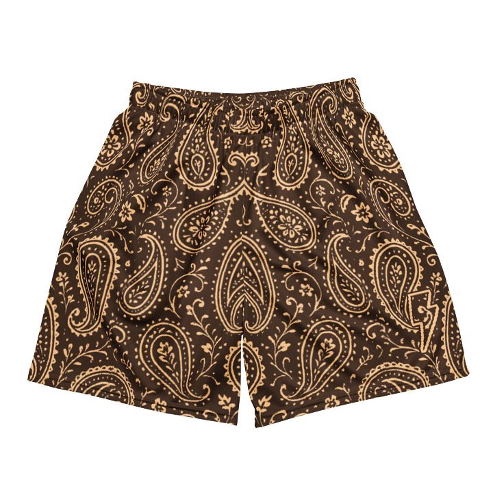 Paisley Mesh Shorts (Brown/Cream) product image (2)
