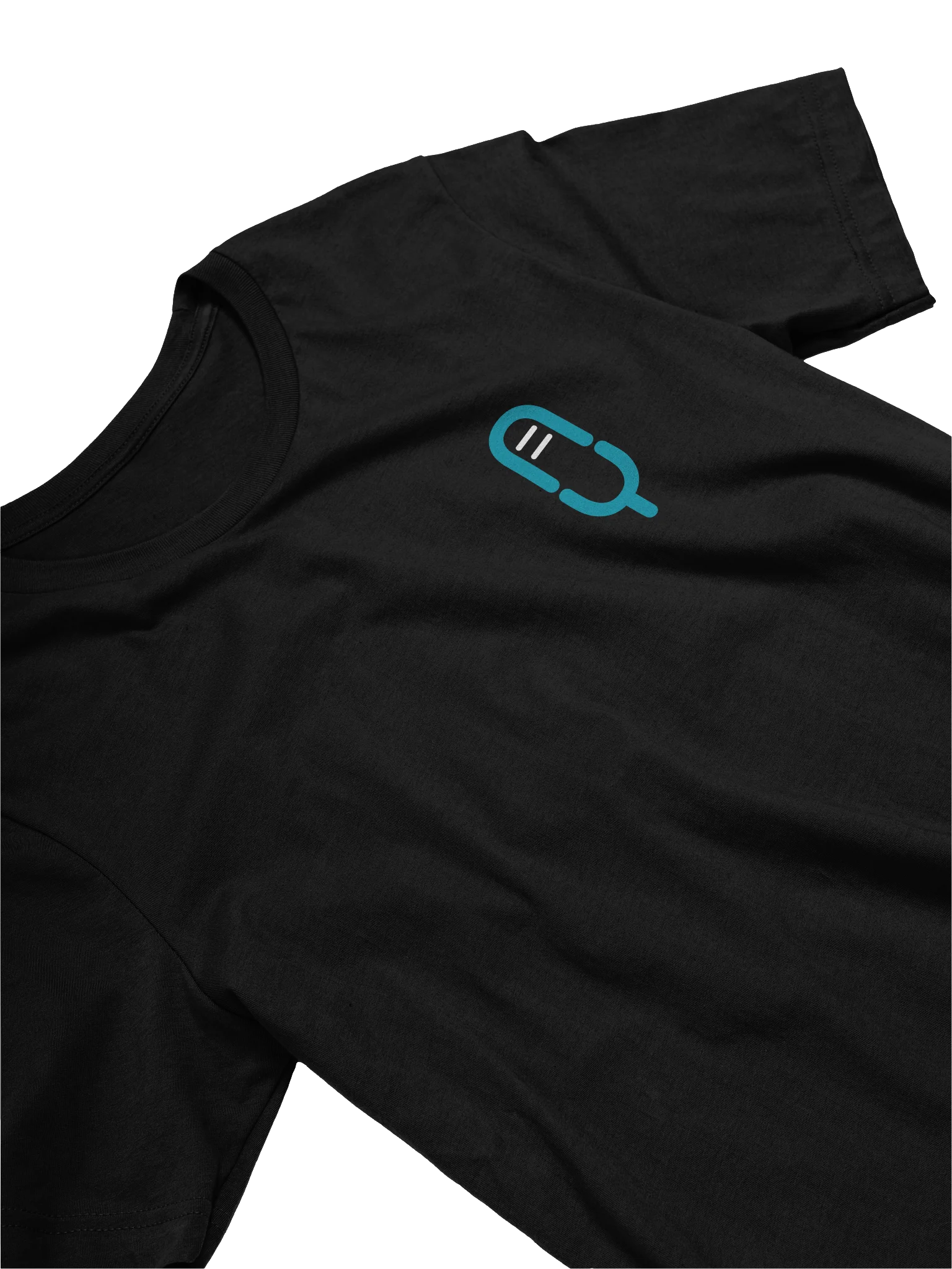 FunnyNFarbsy Microphone Logo Shirt (Teal & White) product image (3)