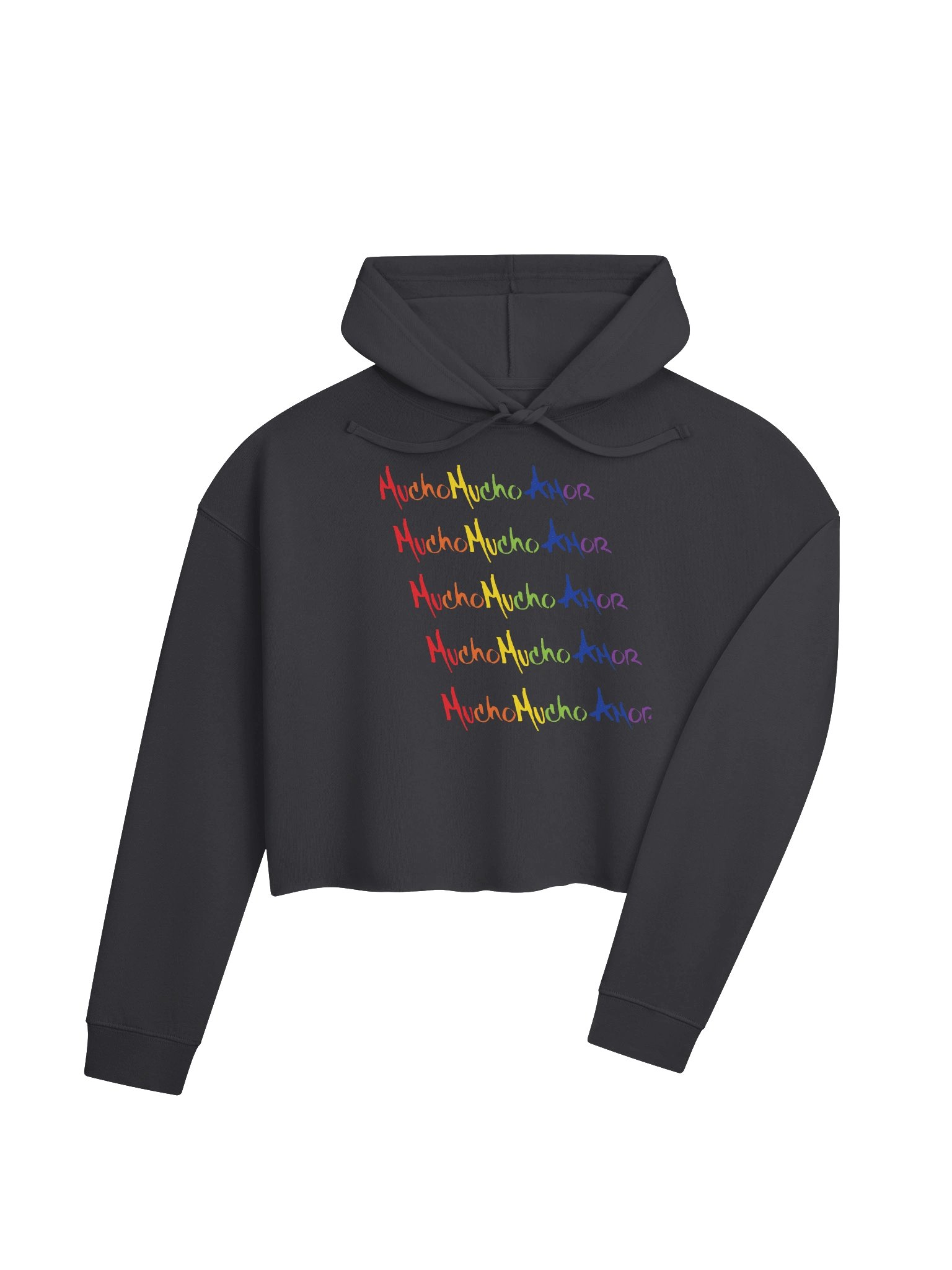 MuchoMucho Amor Repeat Hoodie BLK product image (4)