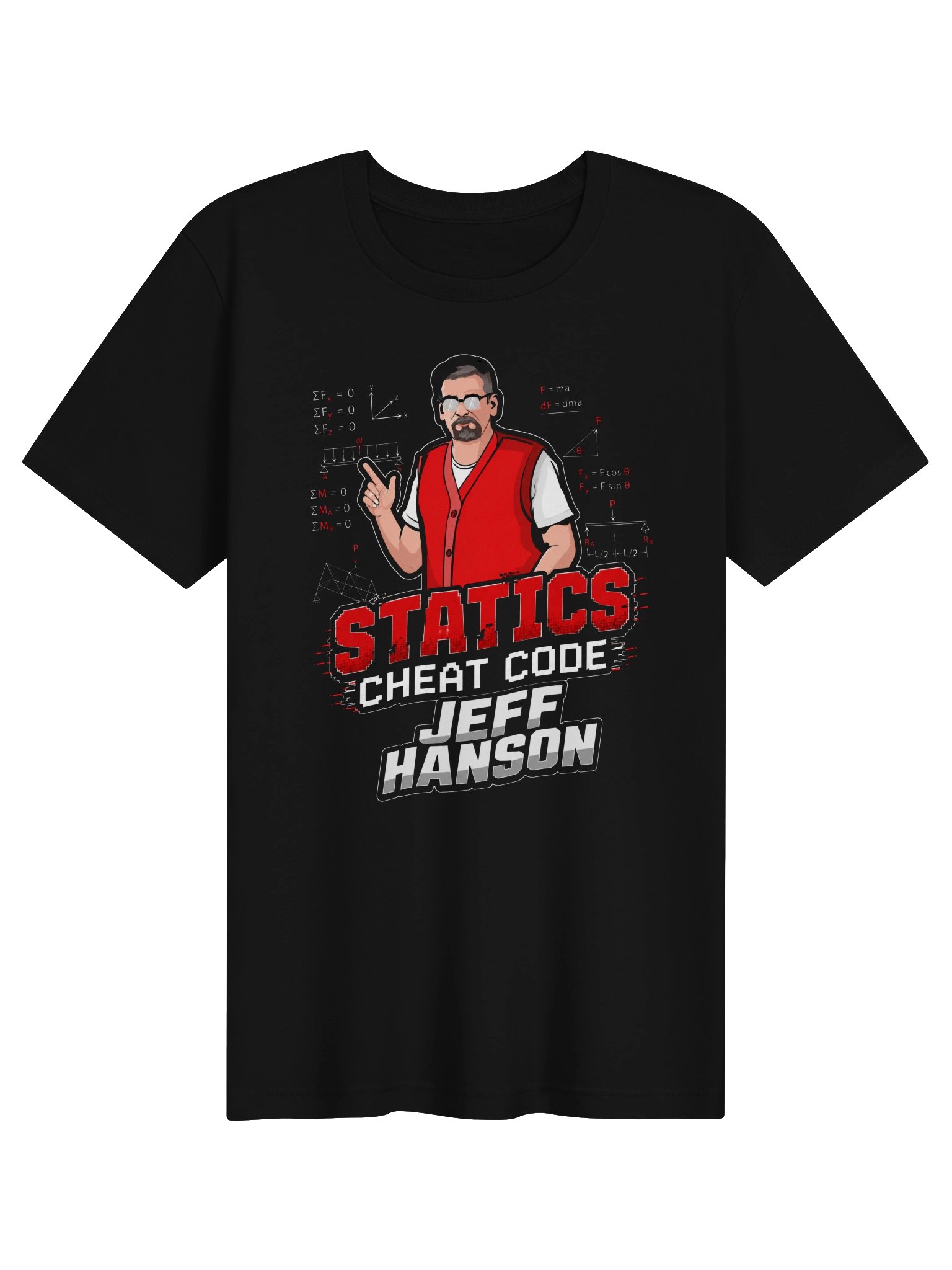 Statics Cheat Code – Jeff Hanson T-Shirt product image (1)