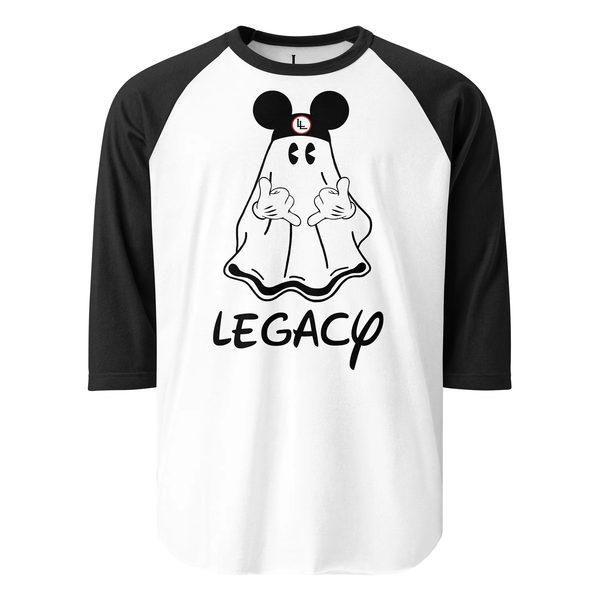 Disnerd Spector Spooks Raglan | White/Black product image (1)