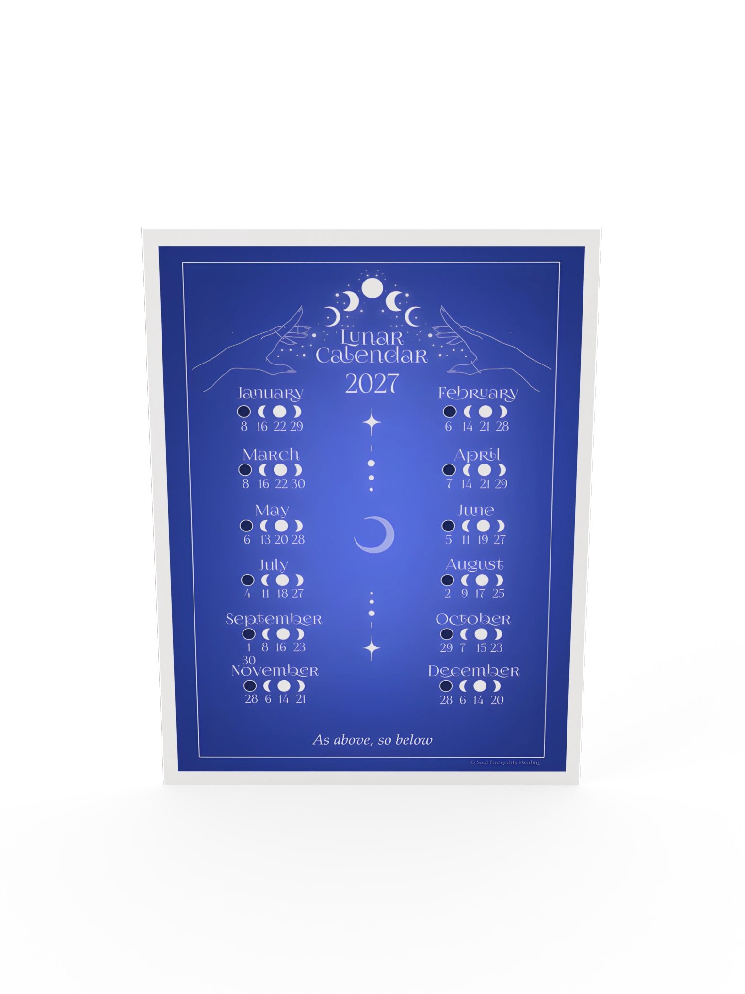 2027 Lunar Calendar 🌙 As Above, So Below product image (5)