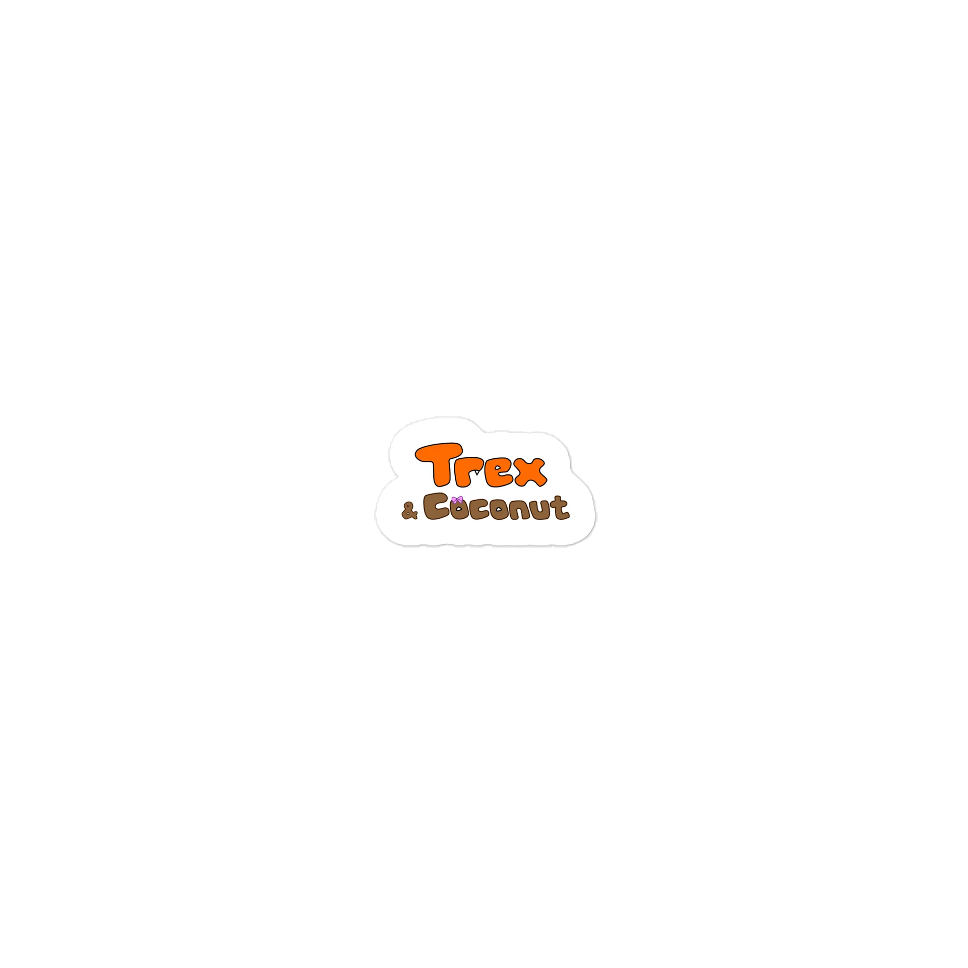 Trex & Coconut Logo Sticker product image (1)