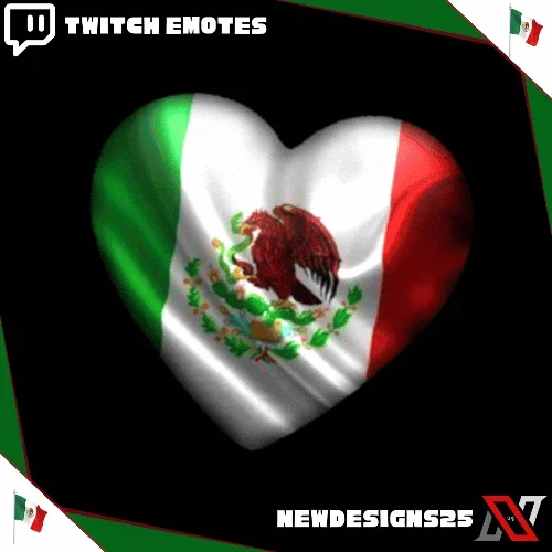 Mexico Animated Heart Emote product image (2)